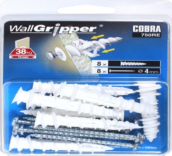 ΆΓΚΥΡΑ DRYW GRIPPER 4X54 ΝΑΪΛΟΝ 8 ΤΕΜ