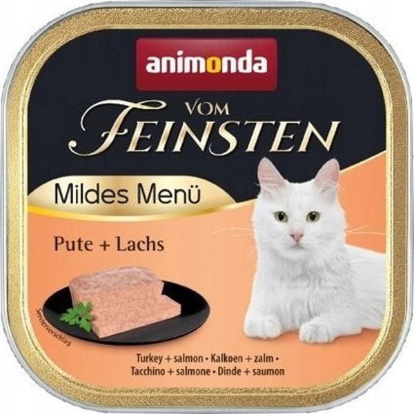 Animonda ANIMONDA ΚΟΤ 100g V.FEINSTEN MILDES MENÜ ΓΑΛΟΠΟΥΛΑ, ΣΟΛΟΜΟΣ δίσκος/32