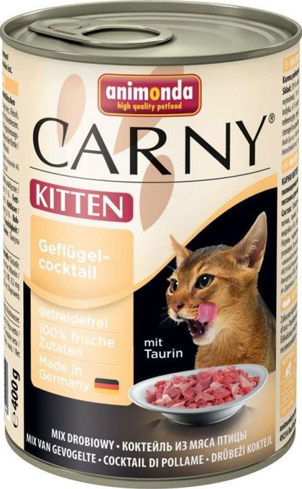 Animonda ANIMONDA Cat Carny Kitten γεύση: κοκτέιλ πουλερικών 400g