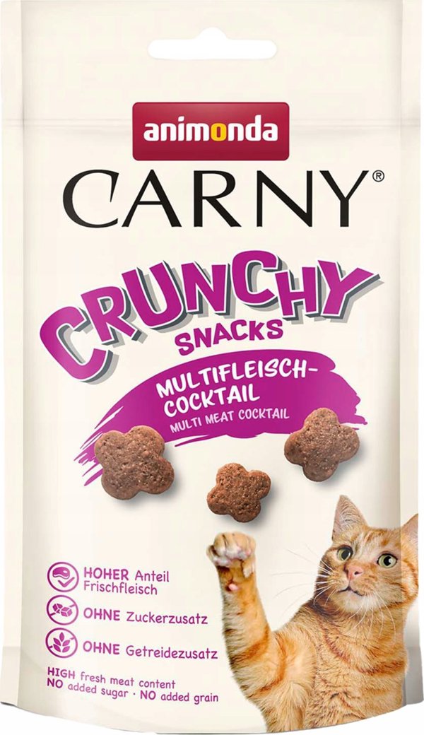 ANIMONDA ΚΟΤ CARNY 50g CRUNCHY SNACKS ΚΟΚΤΕΙΛ ΚΡΕΑΤΙΚΟ λιχουδιά