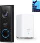Eufy Video Doorbell 2K Anker Ασύρματο Κουδούνι Θυροτηλεόρασης με Μπαταρία και Βάση, Μαύρο/Λευκό
