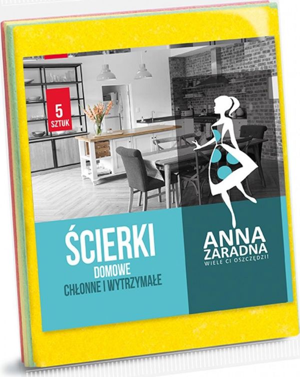 Anna Zaradna Πανιά Καθαρισμού Οικιακής Χρήσης, 5 Τεμάχια, Απορροφητικά & Ανθεκτικά για Σκόνη και Γυάλισμα