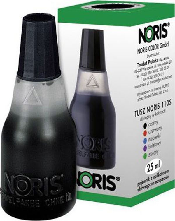 Anna Zaradna Μελάνι Σφραγίδας Noris 110S 25ml, Κόκκινο, Με Βάση το Νερό