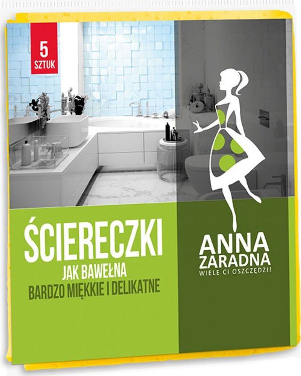 Anna Zaradna Πανιά Καθαρισμού Τύπου Βαμβάκι, 5 Τεμάχια, Για Σκόνη και Γυάλισμα