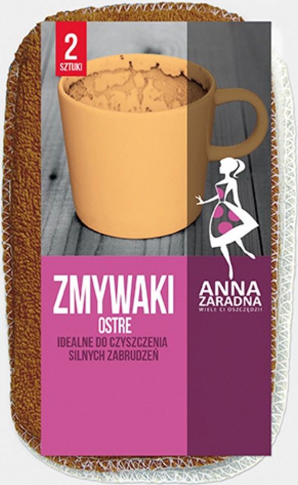 Σφουγγάρια Anna Zaradna, σκληρά, 2 τεμ., ανάμεικτα