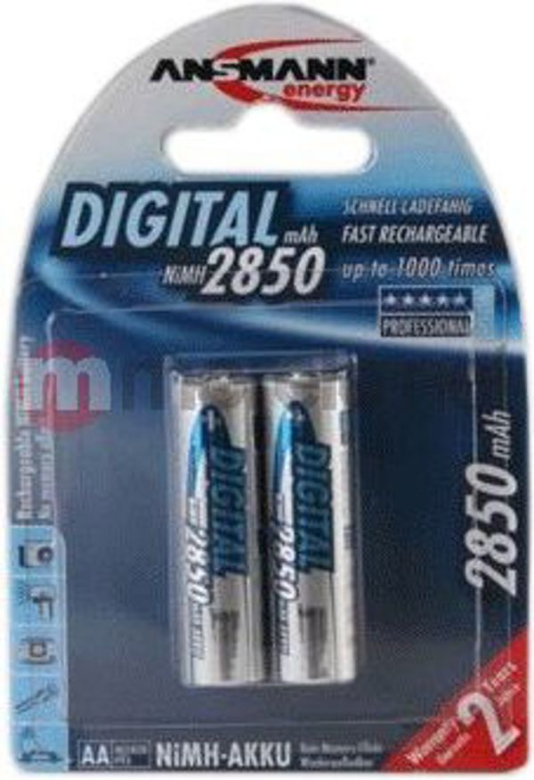 Ansmann Επαναφορτιζόμενη Μπαταρία AA / R6 2850mAh 2 τεμ.