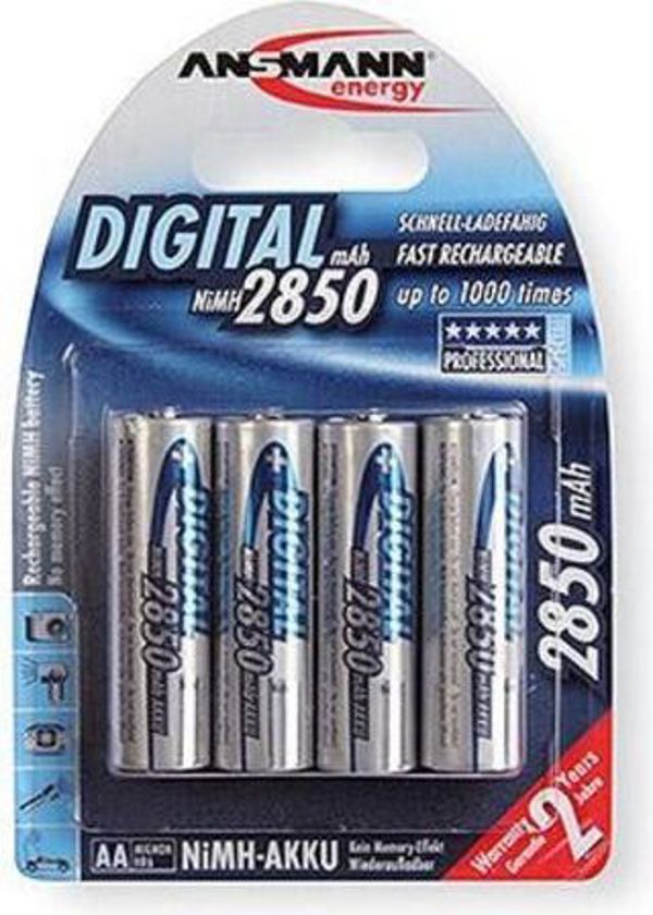 Επαναφορτιζόμενη Μπαταρία Ansmann Digital AA / R6 2850mAh 4 τεμ.