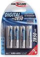 Επαναφορτιζόμενη Μπαταρία Ansmann Digital AA / R6 2850mAh 4 τεμ.