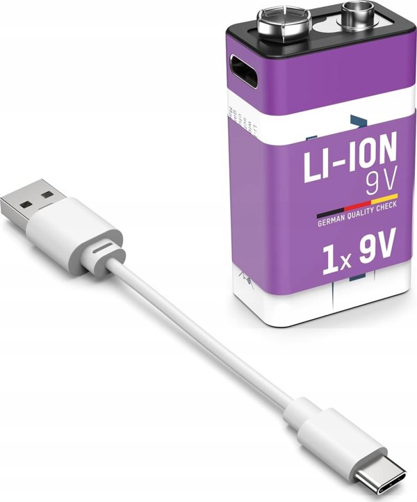 Μπαταρία Ansmann ANSMANN 1315-0005 Li-Ion 9V τύπου E-Block 400 (ελάχιστο 340 mAh) 1 κουτί