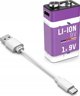 Μπαταρία Ansmann ANSMANN 1315-0005 Li-Ion 9V τύπου E-Block 400 (ελάχιστο 340 mAh) 1 κουτί