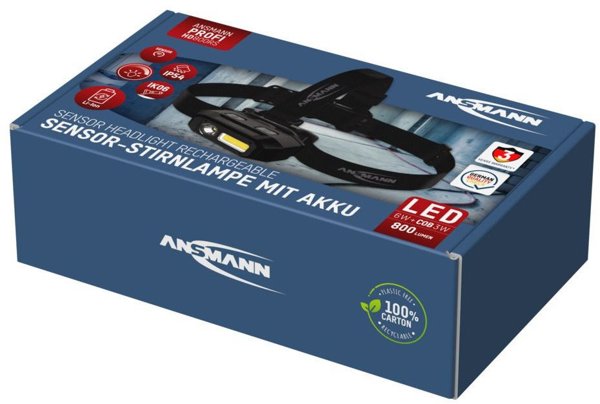 Ansmann RS800 LED Φακός Κεφαλής Επαναφορτιζόμενος 800lm 990-00129