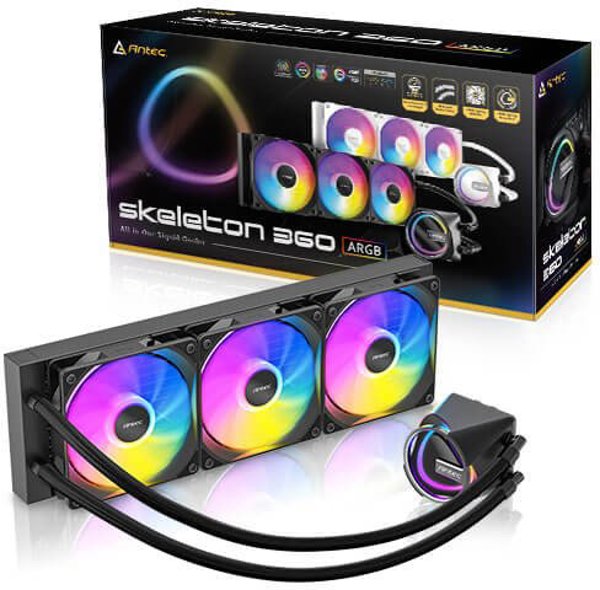 Antec Skeleton 360 Ψύκτρα Υγρού Ψύξης All-in-One 12 cm Μαύρη