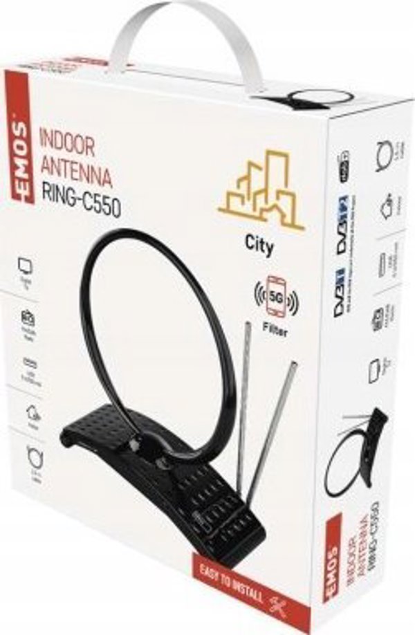 Εσωτερική Κεραία RTV Emos EMOS RING-C550, 0-25 km D