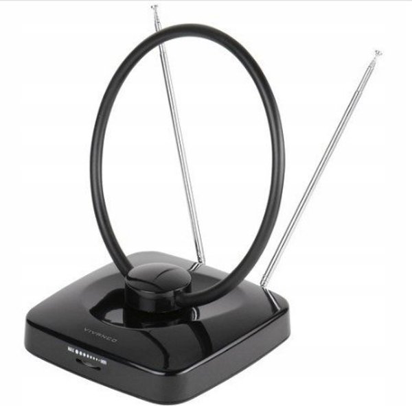 Εσωτερική κεραία Vivanco Vivanco TVA 3040, Μαύρο, 1.5 m, DVB-T,DVB-T2, DAB,DAB+,FM, VHF