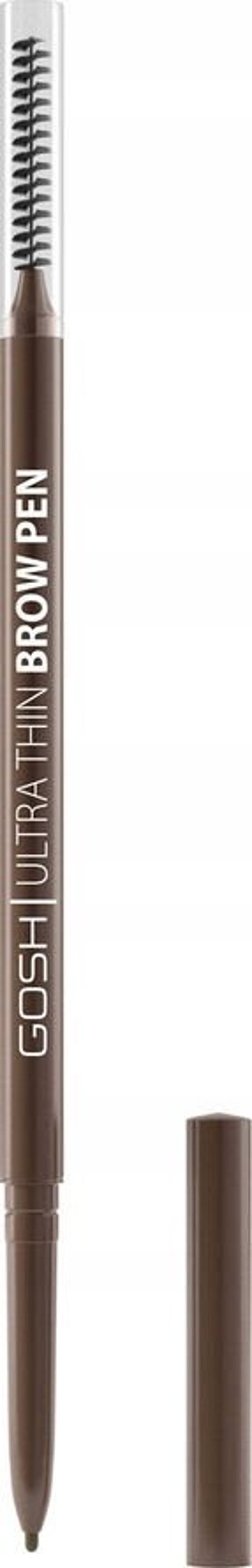 Μολύβι φρυδιών Gosh Ultra Thin Brow Pen 002 Greybrown, 4 g