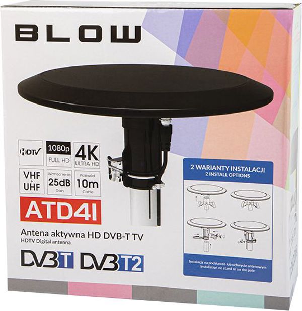 Εσωτερική/εξωτερική ενεργή κεραία Blow Antena BLOW DVB-T ATD41