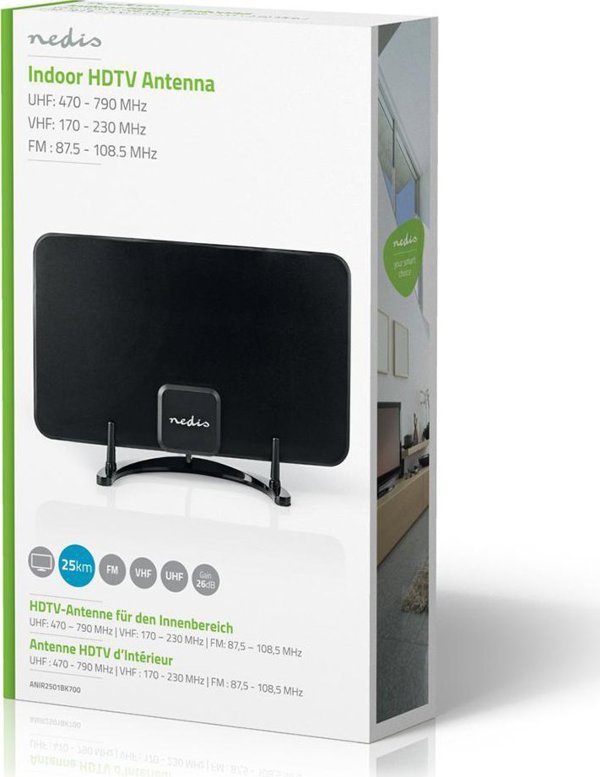Εσωτερική Κεραία Τηλεόρασης Nedis ANIR2501BK700