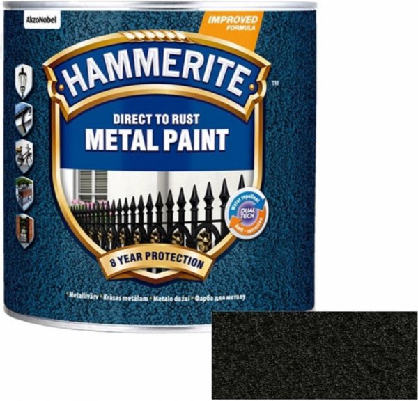Hammerite Αντιδιαβρωτικό Χρώμα Μετάλλων Σφυρήλατο Μουσταρδί 5L
