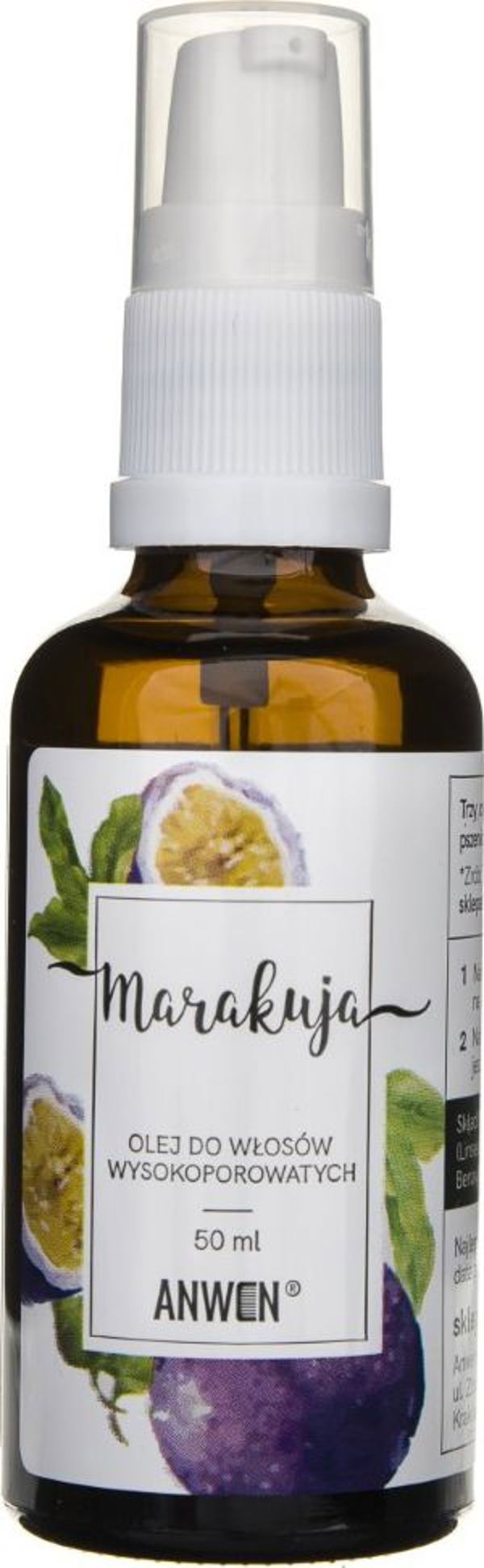 Anwen Λάδι για Μαλλιά Υψηλής Πορώδους Marakuja - 50 ml (ANW-331)