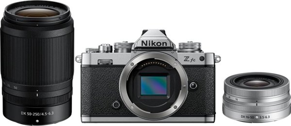 Φωτογραφική μηχανή Nikon Ψηφιακή φωτογραφική μηχανή Nikon Z fc + φακ. 16-50 mm ασημί + φακ. 50-250 mm