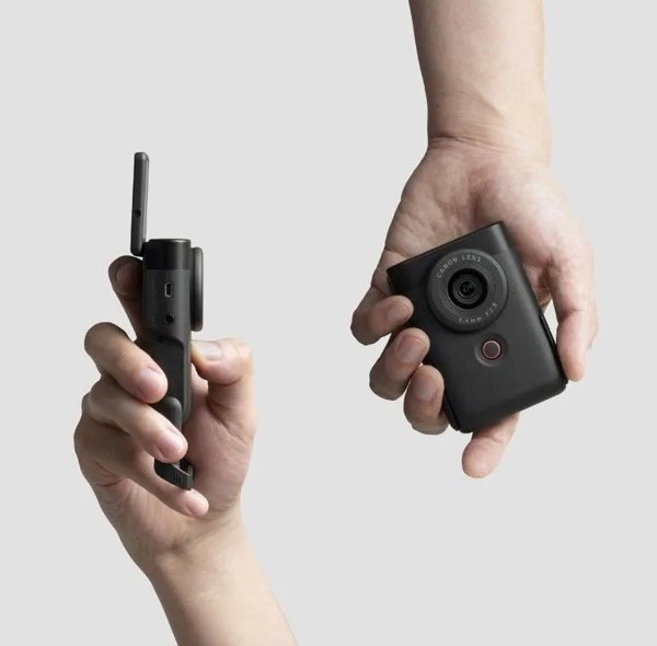 Ψηφιακή φωτογραφική μηχανή Canon Canon Powershot V10 Vlogging Kit, ασημί