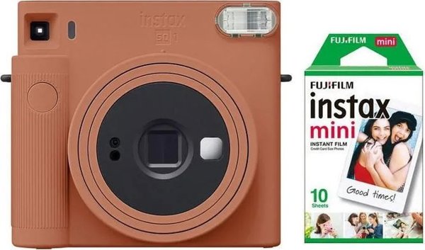 Ψηφιακή φωτογραφική μηχανή FUJIFILM FUJIFILM Instax Square SQ1, terracotta orange + film