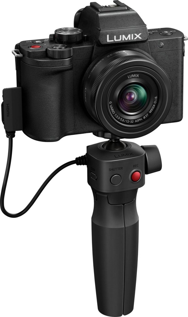 Φωτογραφική μηχανή Panasonic Lumix DC-G100DV + H-FS 12-32 f/3.5-5.6 + τρίποδο DMW-SHGR2 (DC-G100DVEGK)