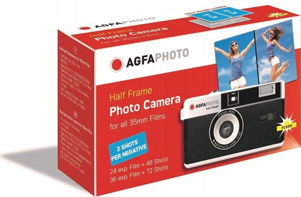 Φωτογραφική μηχανή AgfaPhoto Agfa Αναλογική Φωτογραφική Μηχανή 35mm Half Frame / Pol Klatki / Czarny