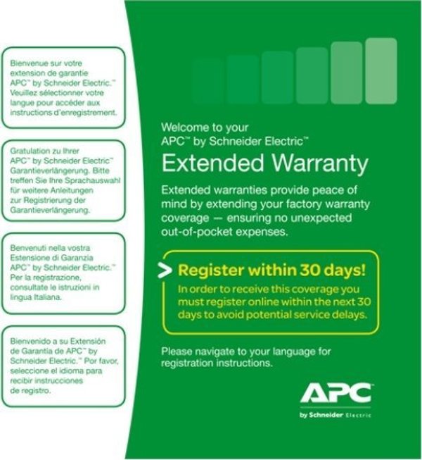 APC APC WEXTWAR1YR-SD-04 επέκταση εγγύησης 1 x άδεια 1 έτος