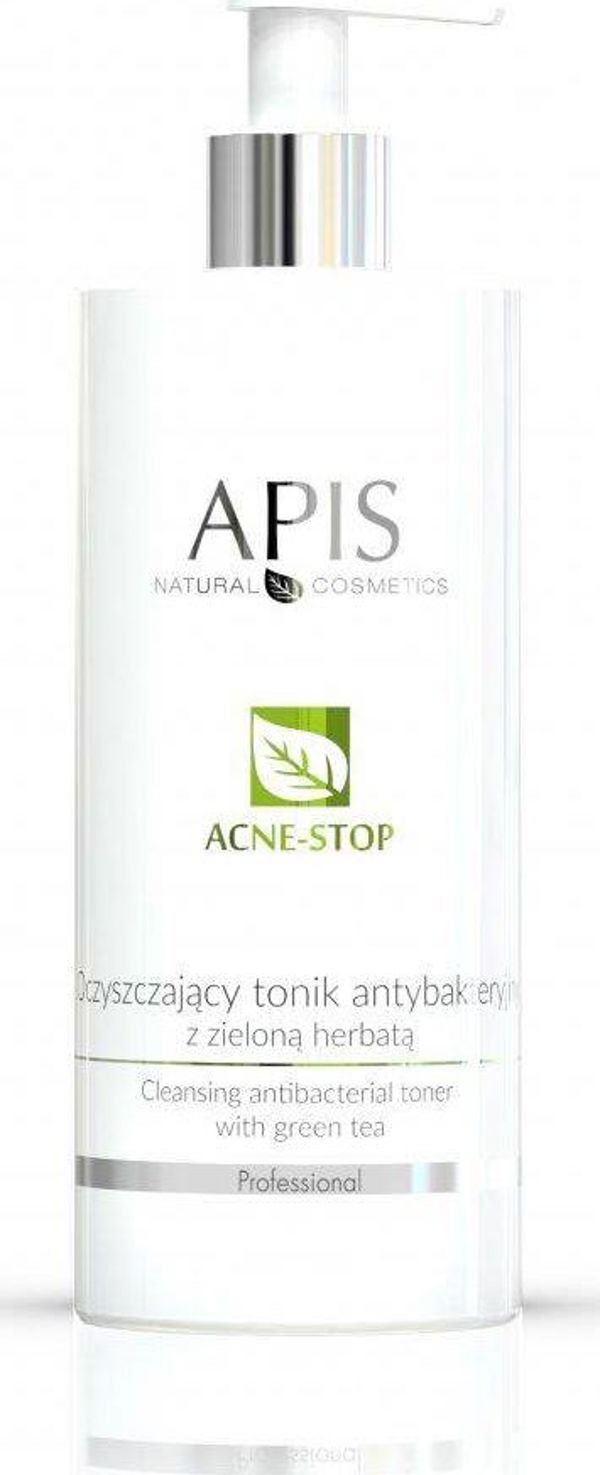 Apis Acne-Stop Cleansing Antibacterial Toner, Αντιβακτηριακό Τονωτικό Προσώπου με Πράσινο Τσάι για Λιπαρό Δέρμα, 500ml