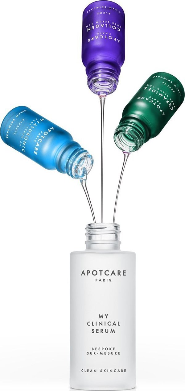Apot.Care My Clinical Serum Set Apotcare: Hyaluronic, Hyaluronic Acid, Anti-Ageing, Day & Night, Serum, For Face, 10 ml + Collagen, Oil-Free, Anti-Wrinkle, Day & Night, Serum, For Face & Neck, 10 ml + Ceramides, Antioxidants, Strengthening, Serum, For Fa