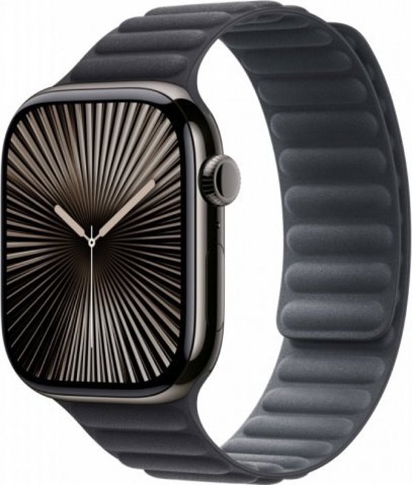 Apple 46mm Μαύρο Μαγνητικό Λουράκι - S/M