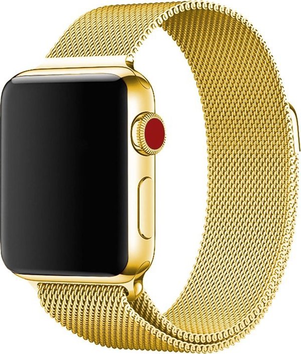 Apple Μπανγίνε πλέγμα από ανοξείδωτο ατσάλι, Apple Watch 42 mm / 44 mm / 45 mm, χρυσό