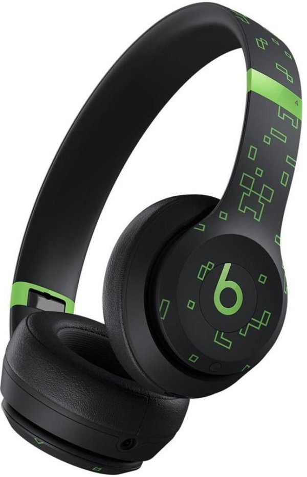 APPLE Beats Solo 4 Minecraft Special Edition Charged Wireless On-Ear Headphones Black, MYJ03ZM/A, Bluetooth