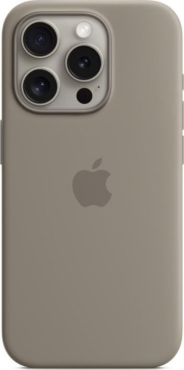 Apple Θήκη σιλικόνης με MagSafe για iPhone 15 Pro - γκρι καφέ