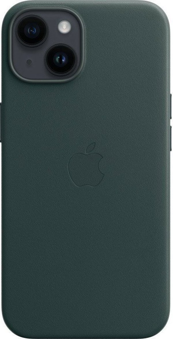 Apple Apple Δερμάτινη θήκη με MagSafe για iPhone 14 – δασικό πράσινο