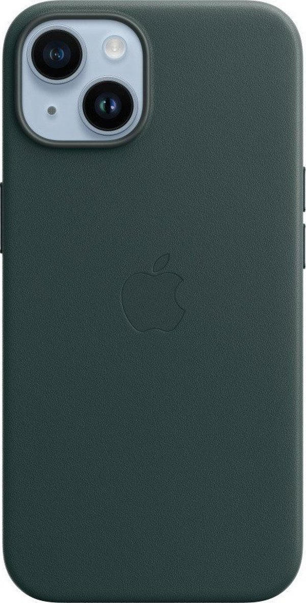 Apple Apple Δερμάτινη θήκη με MagSafe για iPhone 14 – δασικό πράσινο