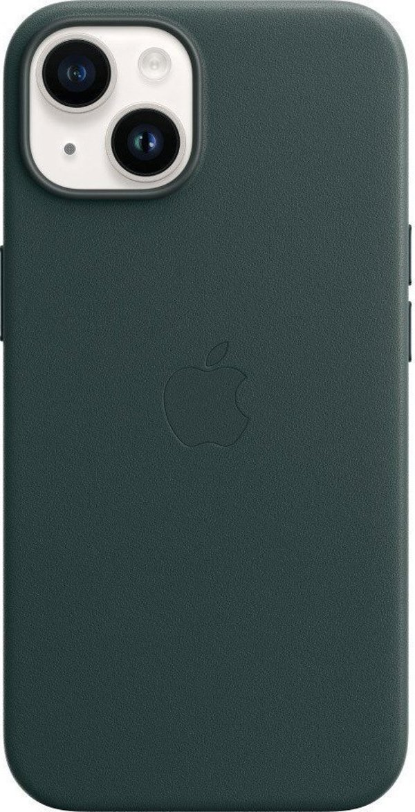 Apple Apple Δερμάτινη θήκη με MagSafe για iPhone 14 – δασικό πράσινο