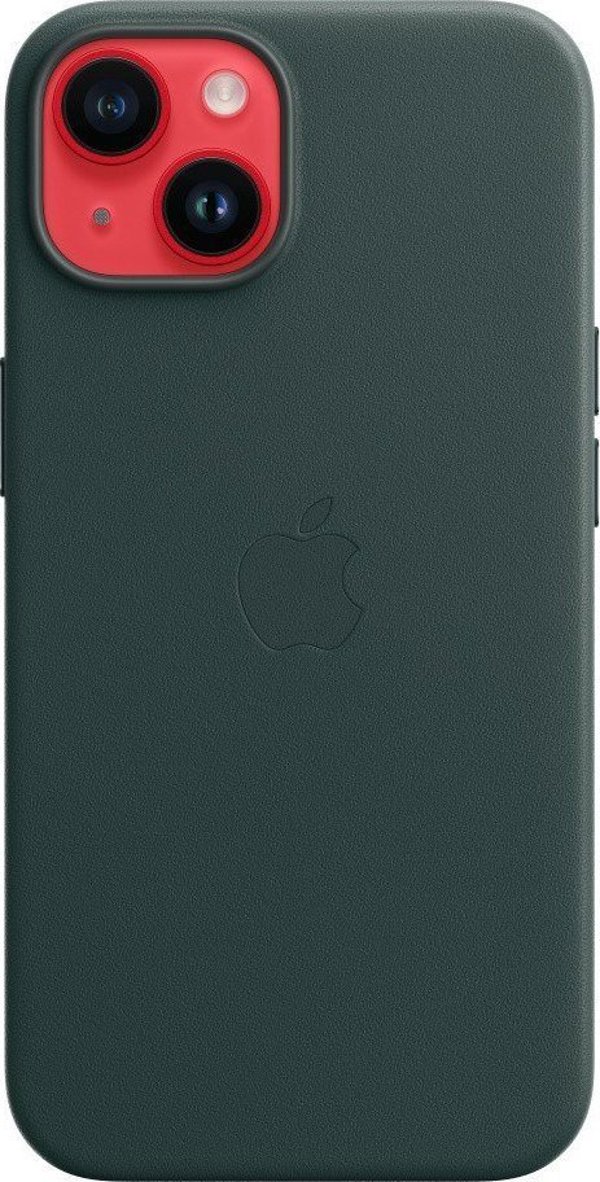 Apple Apple Δερμάτινη θήκη με MagSafe για iPhone 14 – δασικό πράσινο