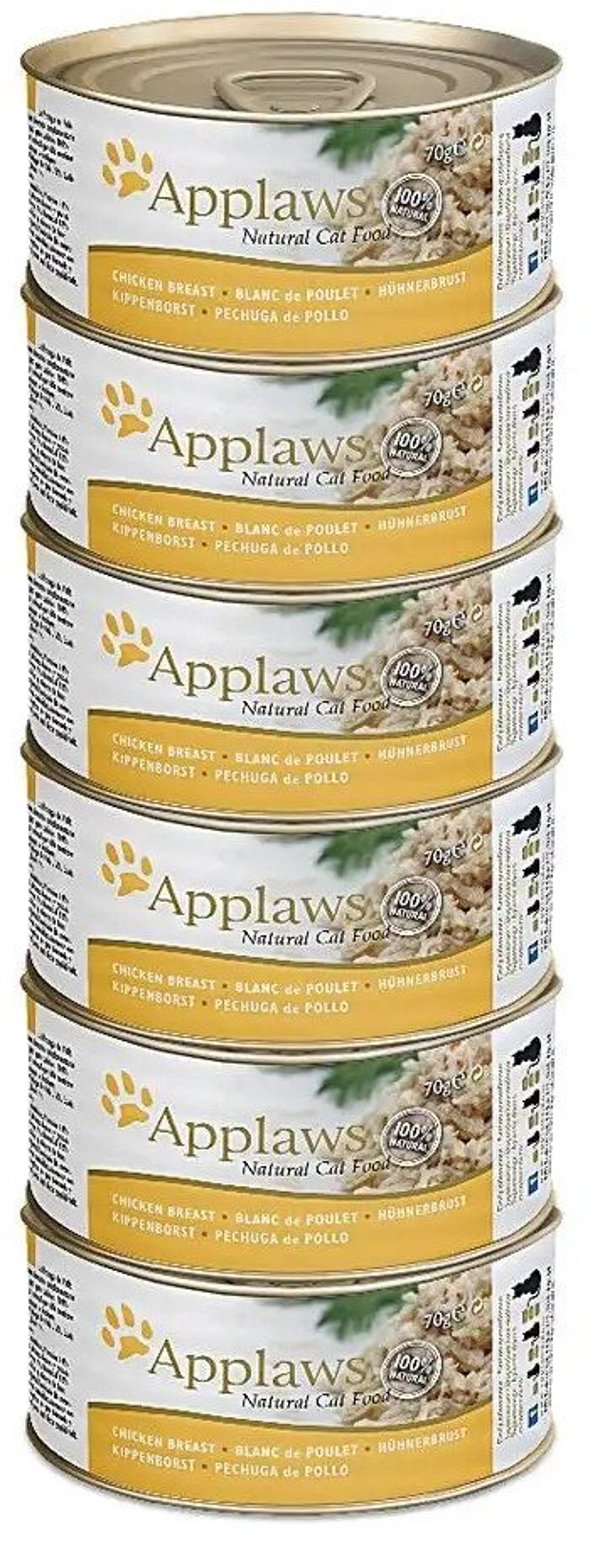 Applaws Cat Tin Chicken Breast 6x70g
