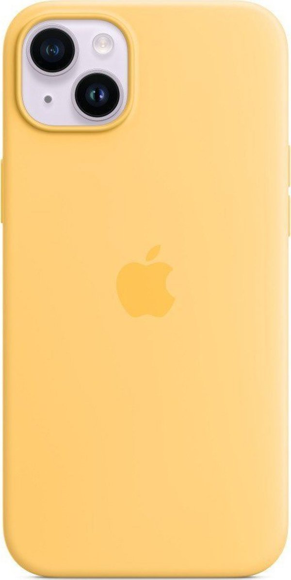 Apple iPhone 14 Plus Θήκη Σιλικόνης με MagSafe - Sunglow (Κίτρινο)