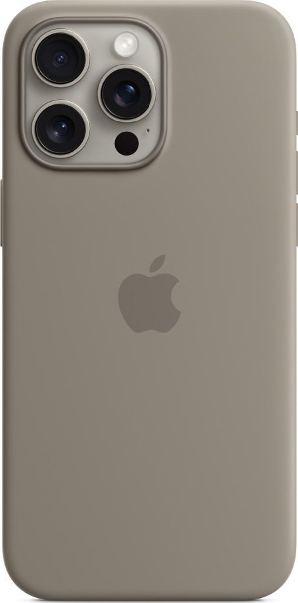 Θήκη σιλικόνης Apple με MagSafe για iPhone 15 Pro Max - γκρι μπλε