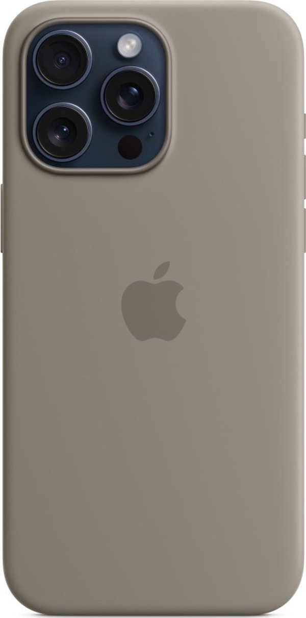 Θήκη σιλικόνης Apple με MagSafe για iPhone 15 Pro Max - γκρι μπλε