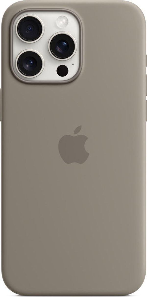Θήκη σιλικόνης Apple με MagSafe για iPhone 15 Pro Max - γκρι μπλε