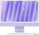 APPLE iMac Z1ET 59,62cm 23,5Zoll Standardglas M4 10C CPU/10C GPU/16C N.E. 16GB 256GB SSD Gbit Eth MM MaKey TID DE Violett