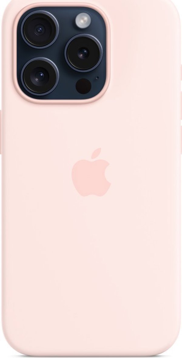 Θήκη σιλικόνης Apple με MagSafe για iPhone 15 Pro - ανοιχτό ροζ