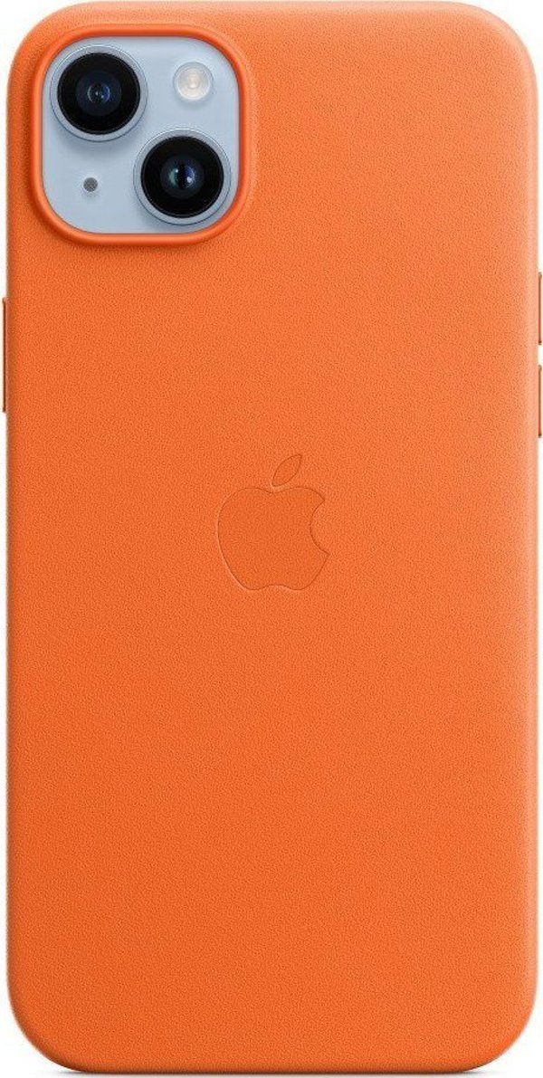 Apple iPhone 14 Plus Θήκη Δερμάτινη με MagSafe, Πορτοκαλί