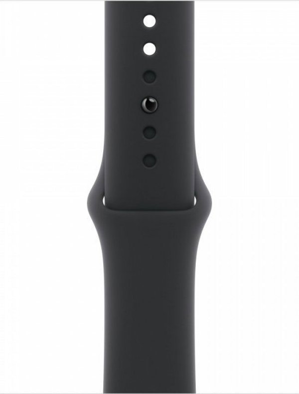 Apple Apple 42mm Μαύρο Αθλητικό Λουράκι - S/M