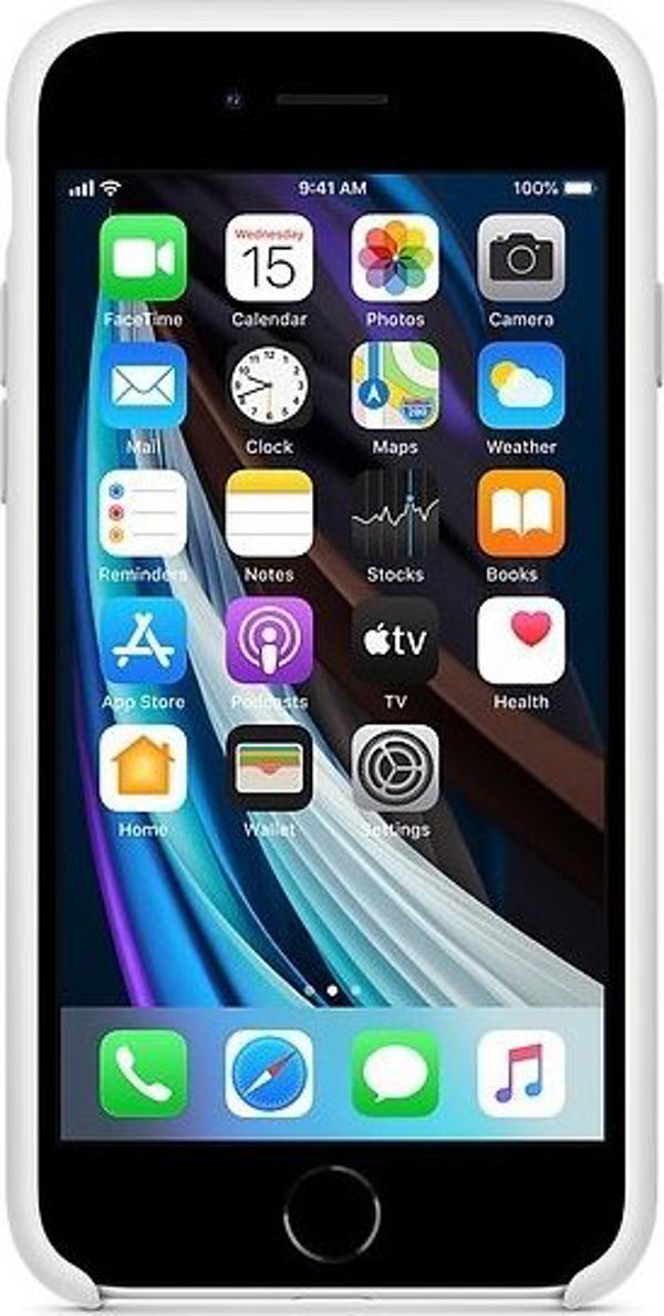 Apple Θήκη Σιλικόνης για iPhone SE Λευκή - MXYJ2ZM/A