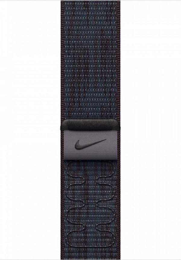 Apple Αθλητικό λουράκι Nike σε μαύρο/μπλε χρώμα για κάσα 46 mm